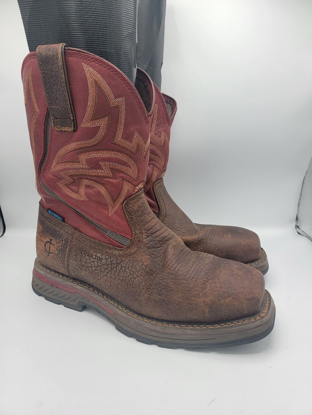Cody James Men's ASE7 Disruptor Waterproof Western Work Boots